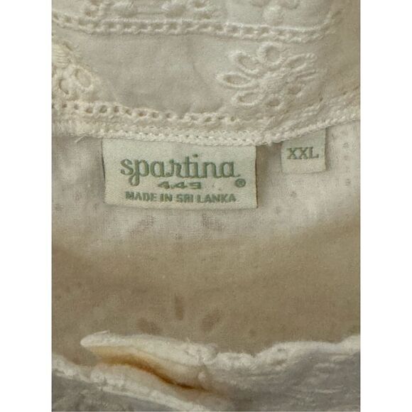 Spartina Catrina Eyelet Dress Pearl White XXL NEW - Picture 4 of 7